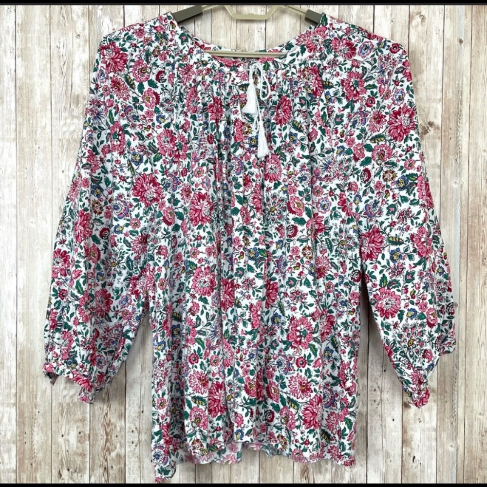 Old Navy Floral Print Bohemian Long Sleeve Top Size XXL Women